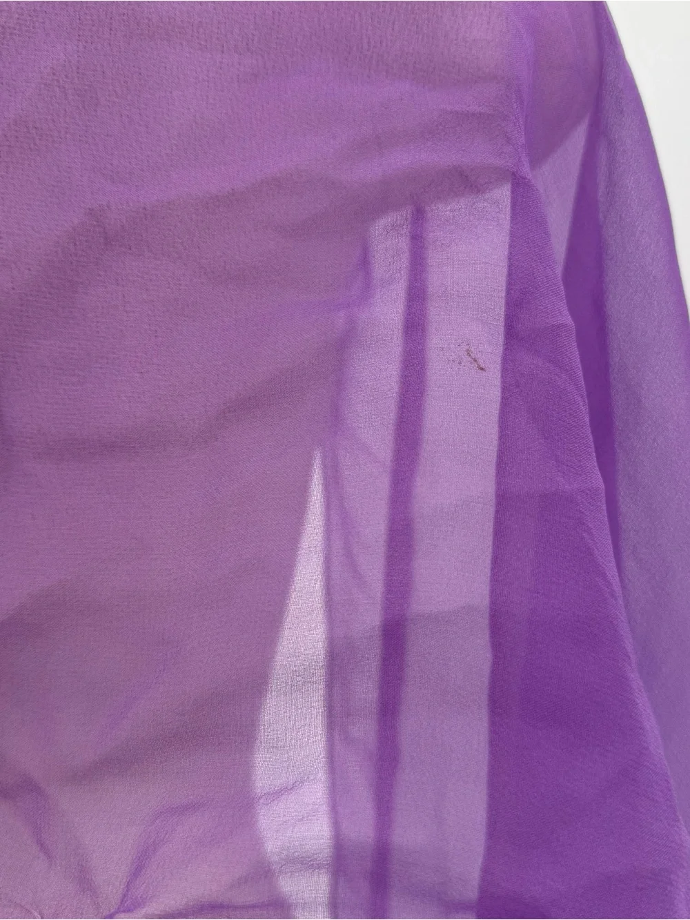 Unbranded Purple Chiffon Scarf Shawl Beaded Long Accessory Overlay